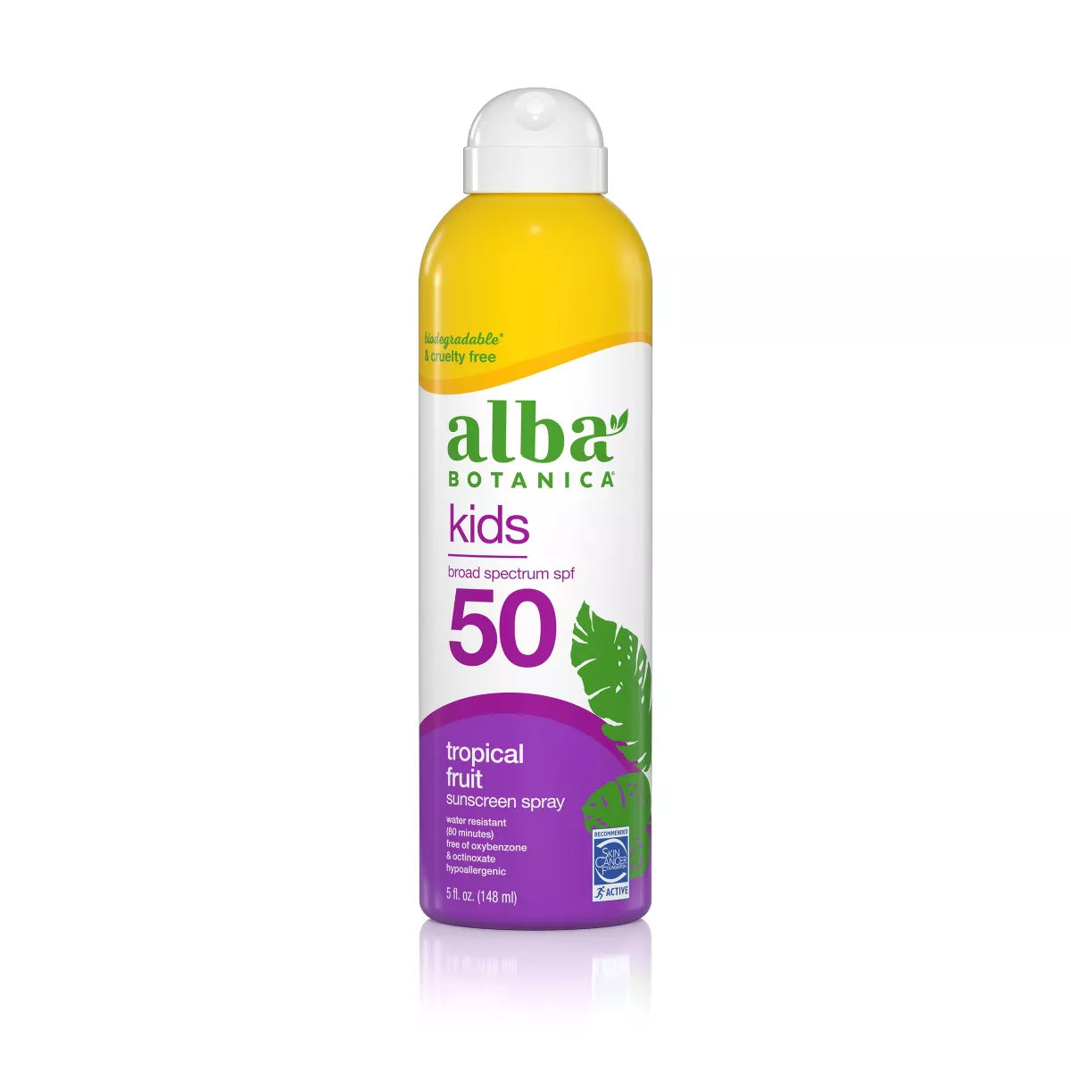 Alba Botanica Kids' Tropical Fruit Sunscreen Spray - SPF 50 5 fl. oz.