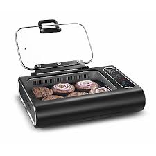 Gourmia FoodStation 5-in-1 Smokeless Grill & Air Fryer with Smoke-Extracting Technology