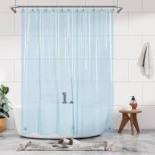 Wee's Shower Curtain Liner w magnets PVC 70x72" Light Blue