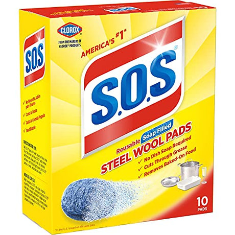 S.O.S STEEL WOOL PADS - AGSWHOLESALE