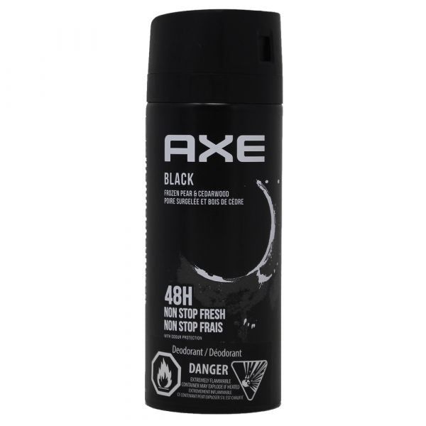 AXE SPRAY 150ML BLACK FROZEN PEAR CEDARWOOD - AGSWHOLESALE