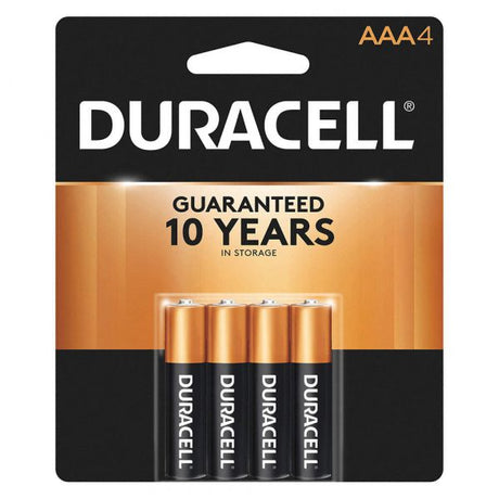 DURACELL COPPERTOP ALKALINE AAA-4 - AGSWHOLESALE