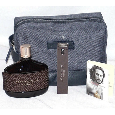 John Varvatos Vintage 3pc Set With Travel Bag, 125ml Eau De Toilette - AGSWHOLESALE