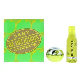 DKNY Be Delicious 2pcs Gift Set 100ml Eau De Parfum, 150ml Refreshing Shower Mousse