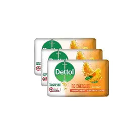 Dettol Re-Energize Bar Soap 3X100g