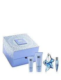 Mugler Angel 4pcs Gift Set 50ml Eau De Parfum, 10ml Eau De Parfum, 50ml Shower Gel & 50ml Body Lotion