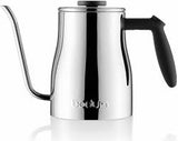 34oz Electric Bistro Gooseneck Water Kettle With Temperature Control Stainless Steel ( Slightly Damaged Box)