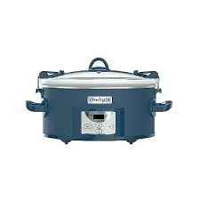 7qt Cook & Carry One Touch Programmable Slow Cooker Poseidon Blue