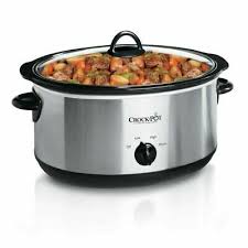 7qt Manual Slow Cooker - Stainless Steel