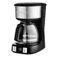 5 Cup Programmable Drip Coffee Maker with Brew Later Black