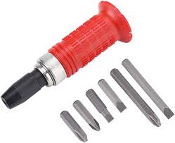 Screw Bits Set w/Case 7 Pcs