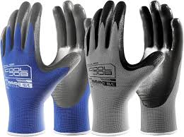 Non Slip Gloves -Gray/Blue