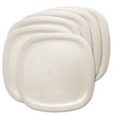 Melamine Square Plate 11 Ivory