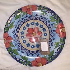 Melamine Dinner Plate 9" Floral Print