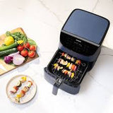 Premium 5.8-Quart Air Fryer - Navy Blue