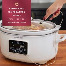 6qt Programmable Slow Cooker with Sous Vide - Oat Milk Ivory