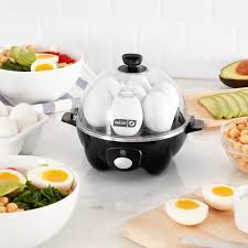 3-in-1 Everyday 7-Egg Cooker with Omelet Maker and Poaching - Black