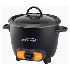 Brentwood Rice Cooker- Auto Warm 0.8L Black