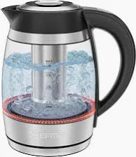 1.8L Rapid-Boil Kettle with Keep Warm and Tea Infuser - Stainless Steel