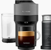 Vertuo Pop+ Combination Espresso and Coffee Maker with Milk Frother by Breville - Gray