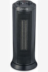 Brentwood Ceramic Oscillating Tower Space Heater Black